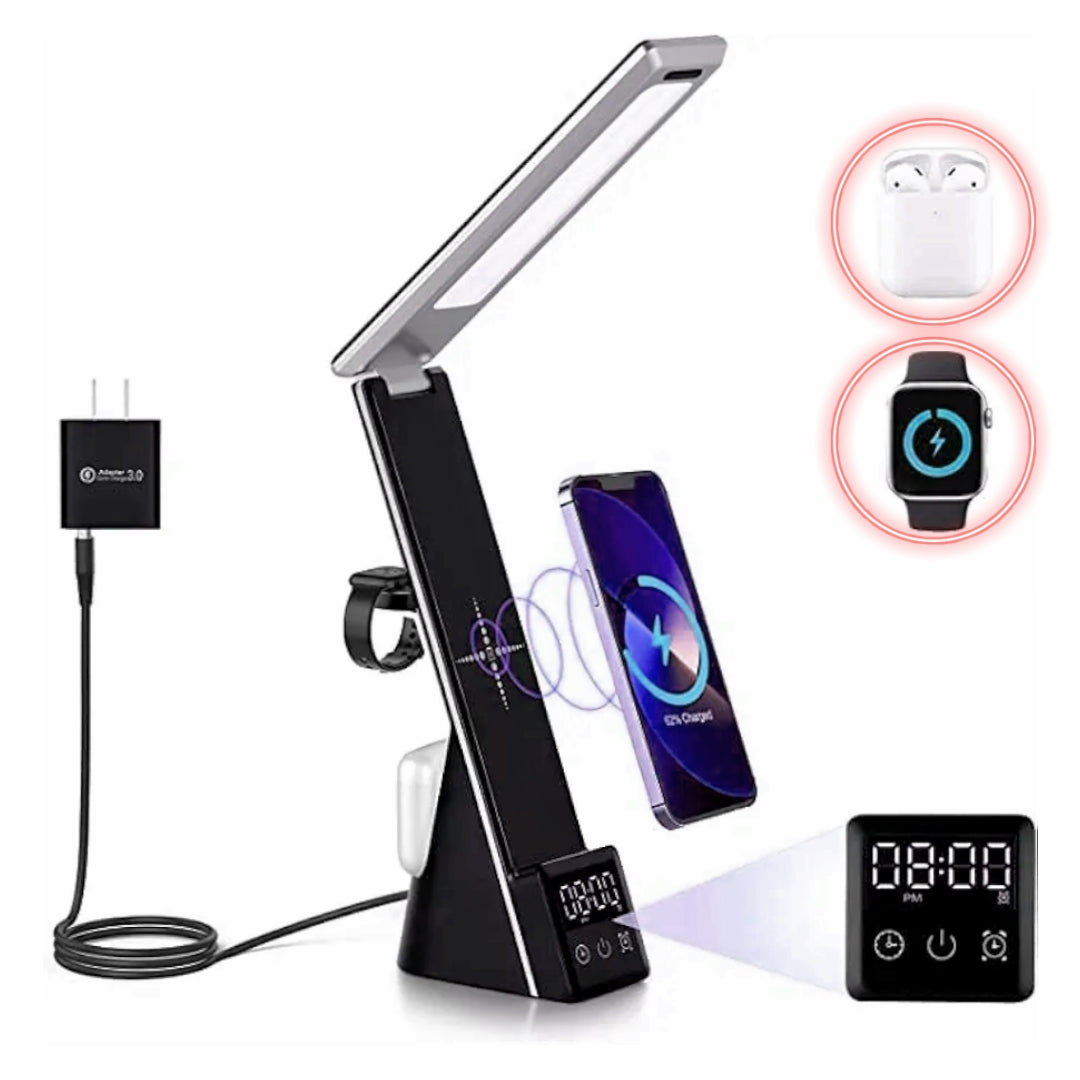 LumiCharge-Mini - 7 in 1 Multifunctional LED Desk Lamp with wireless charger by Lumicharge