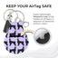 Jolitee Neoprene AirTag Compatible Case Keychain – Durable & Stylish Holder with Secure Ring and Clip, Compatible with Apple AirTag (Riesenschnauzer) by Jolitee