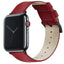 Apple Watch | Red Leather & Stitching - Barton Watch Bands