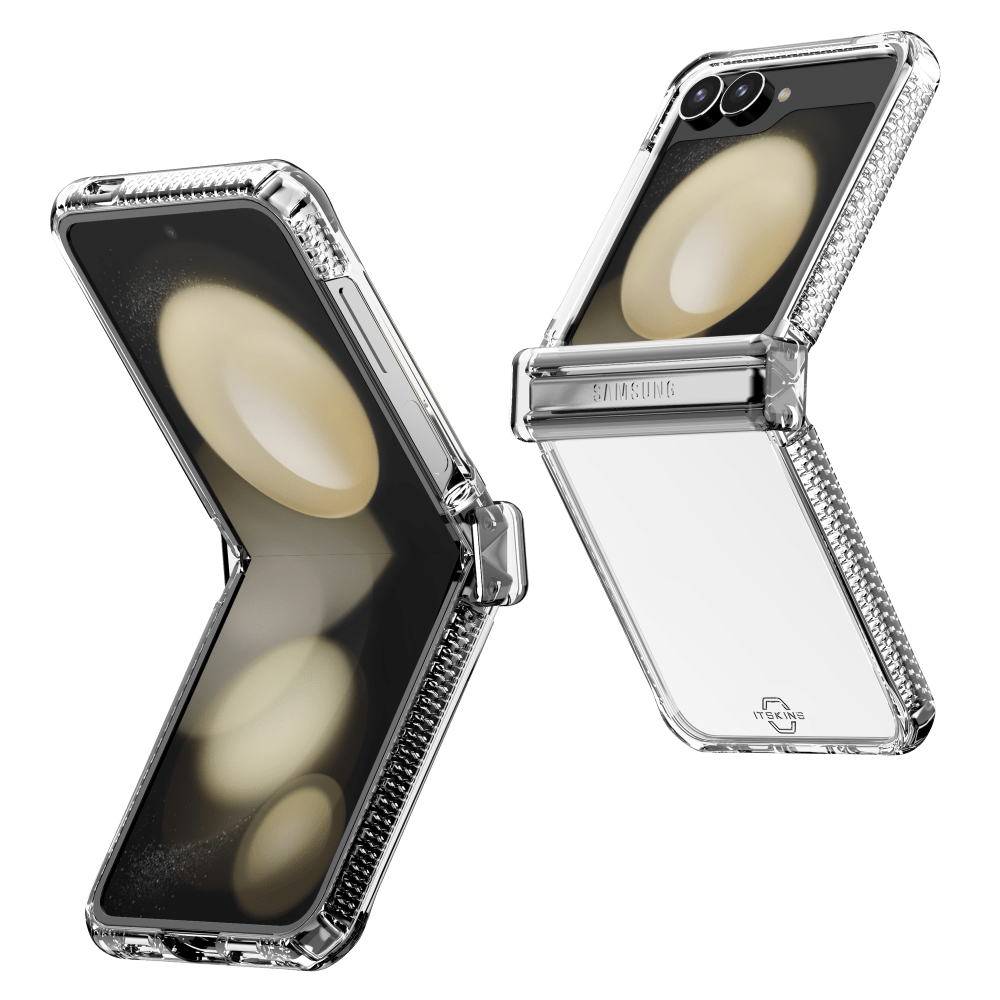 ITSkins Hybrid_R Clear Hinge Case for Samsung Galaxy Z Flip6 by ITSkins