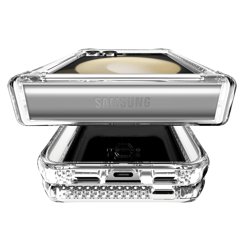 ITSkins Hybrid_R Clear Hinge Case for Samsung Galaxy Z Flip6 by ITSkins