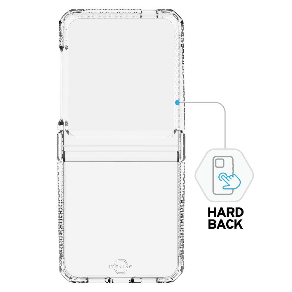 ITSkins Hybrid_R Clear Hinge Case for Samsung Galaxy Z Flip6 by ITSkins