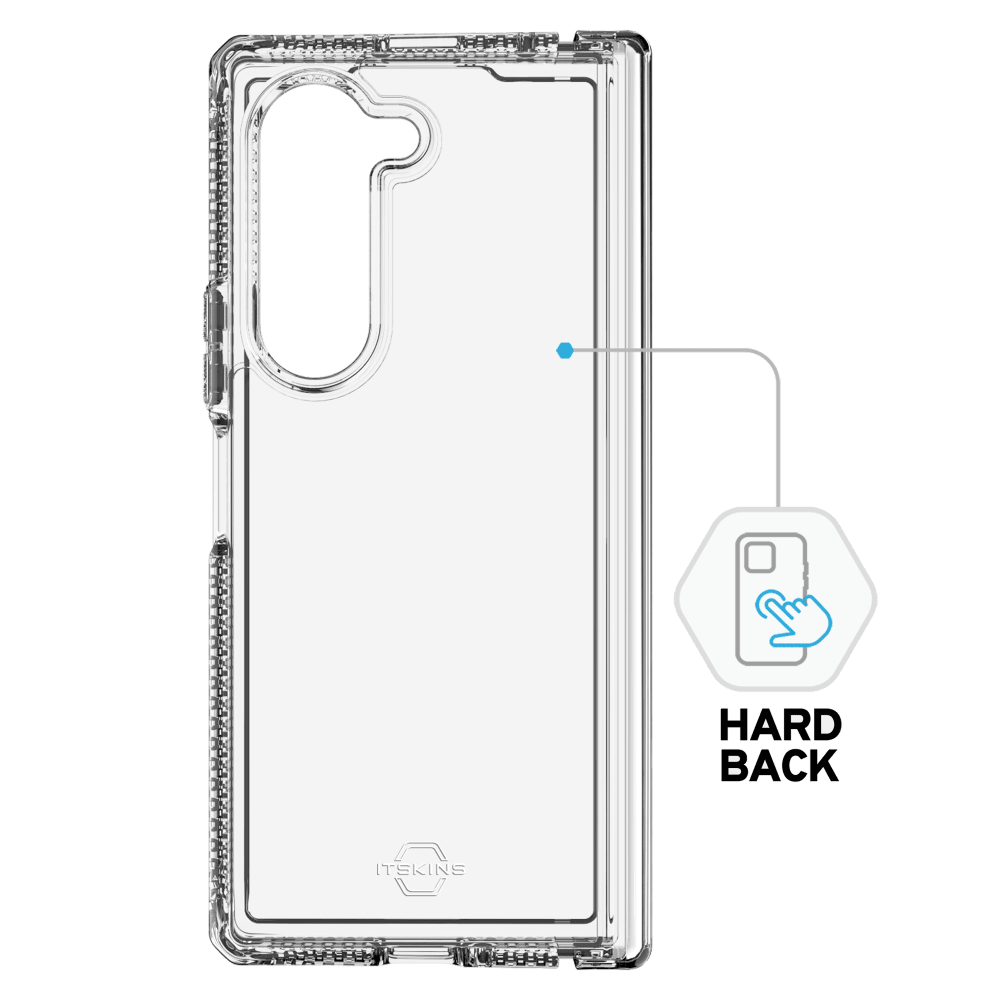 ITSkins Hybrid_R Clear Hinge Case for Samsung Galaxy Z Fold6 by ITSkins