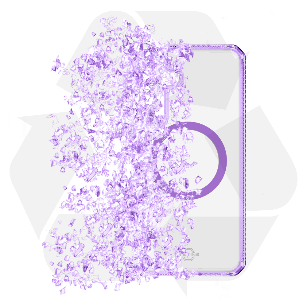 ITSkins Hybrid_R Clear MagSafe Case for Samsung Galaxy S 2025 Small by ITSkins