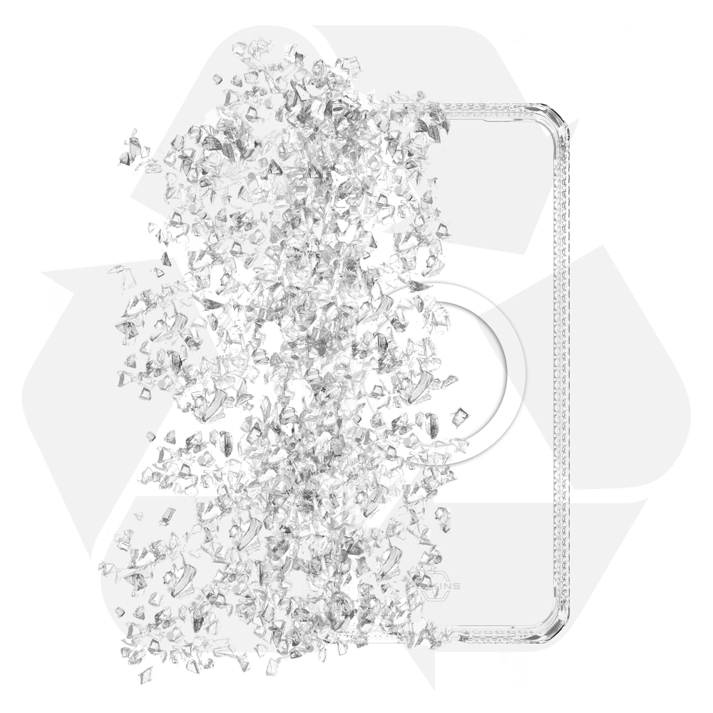 ITSkins Hybrid_R Clear MagSafe Case for Samsung Galaxy S 2025 Small by ITSkins