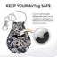 Jolitee Neoprene AirTag Compatible Case Keychain – Durable & Stylish Holder with Secure Ring and Clip, Compatible with Apple AirTag (Skull With Crown) by Jolitee