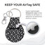 Jolitee Neoprene AirTag Compatible Case Keychain – Durable & Stylish Holder with Secure Ring and Clip, Compatible with Apple AirTag (Skull Pattern) by Jolitee