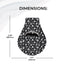 Jolitee Neoprene AirTag Compatible Case Keychain – Durable & Stylish Holder with Secure Ring and Clip, Compatible with Apple AirTag (Skull Pattern) by Jolitee