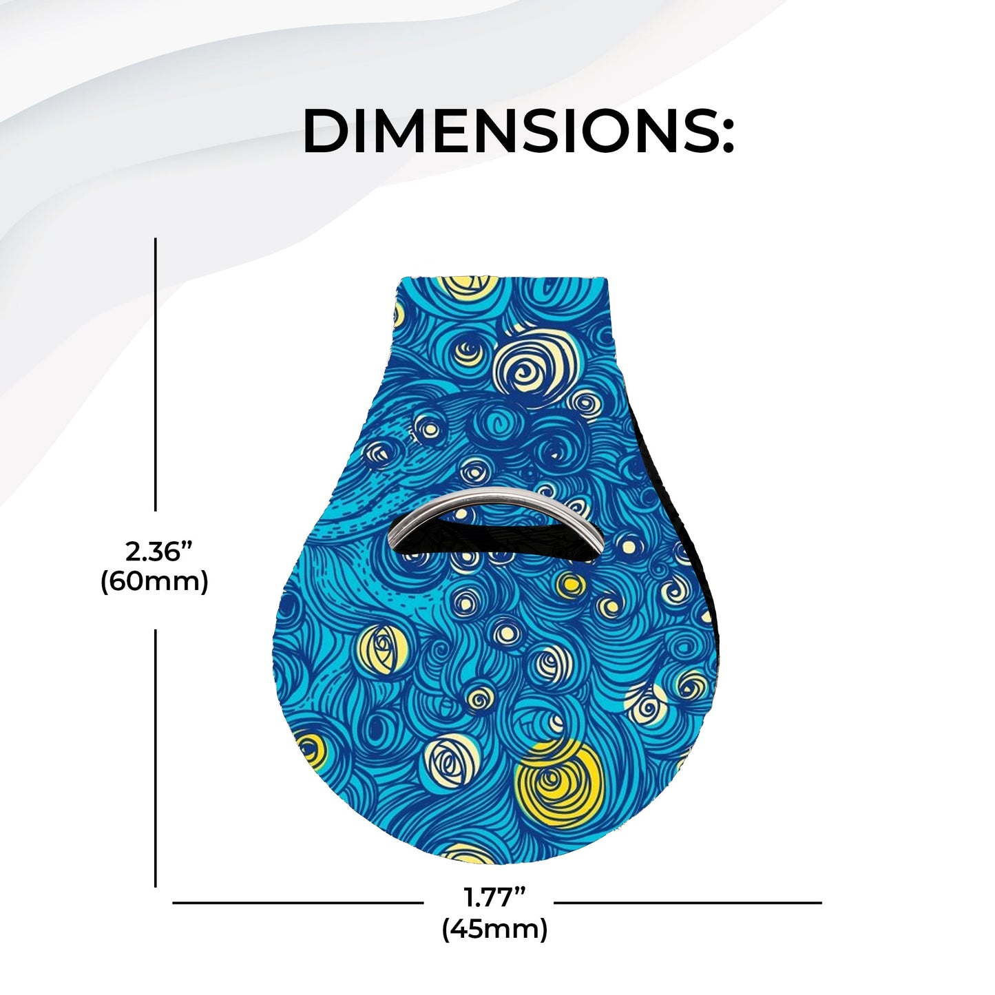 Jolitee Neoprene AirTag Compatible Case Keychain – Van Gogh by Jolitee