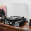 Victor Lakeshore 5-in-1 Hybrid Bluetooth Turntable System w USB and RCA Output by Jupiter Gear Home