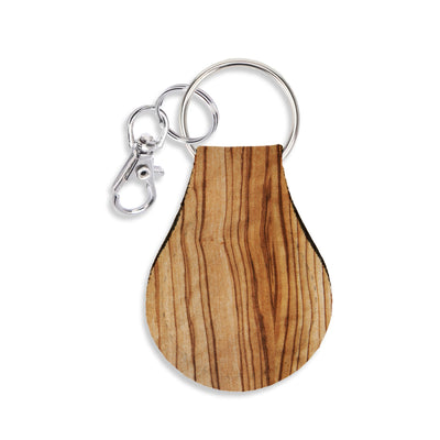 Jolitee Neoprene AirTag Compatible Case Keychain – Durable & Stylish Holder with Secure Ring and Clip, Compatible with Apple AirTag (Wood Pattern) by Jolitee