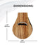 Jolitee Neoprene AirTag Compatible Case Keychain – Durable & Stylish Holder with Secure Ring and Clip, Compatible with Apple AirTag (Wood Pattern) by Jolitee