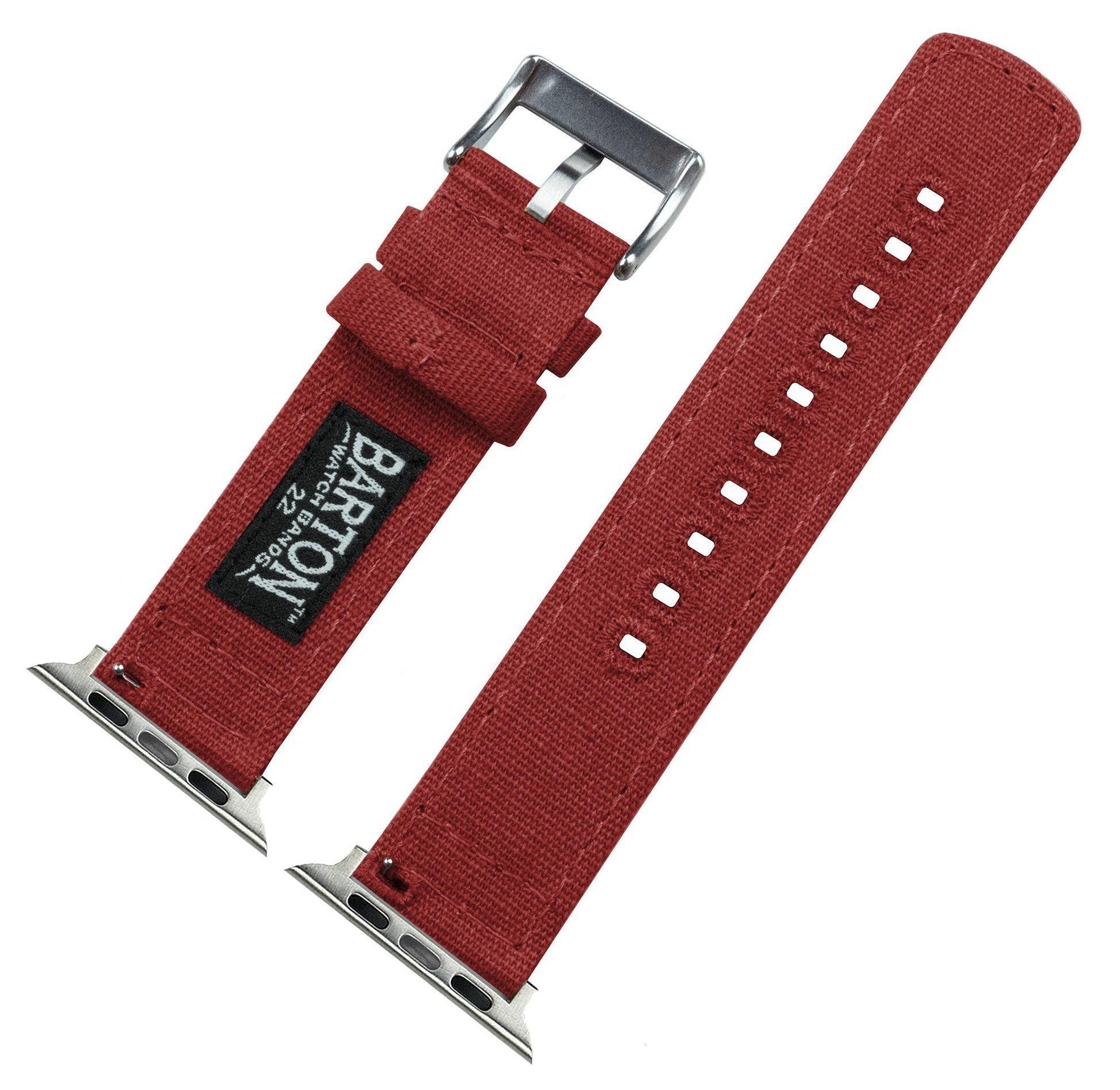 Apple Watch | Crimson Red Canvas - Barton Watch Bands