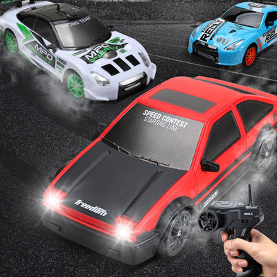 2.4G Drift Rc Car 4WD RC Drift Car Toy Remote Control GTR Model AE86 Vehicle Car RC Racing Car Toy For Children Christmas Gifts by G8Central.com