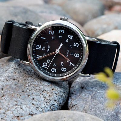 Black | Leather NATO® style - Barton Watch Bands