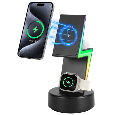 3 In 1 Magsafe Charger Wireless Charging Station by DirectDeals