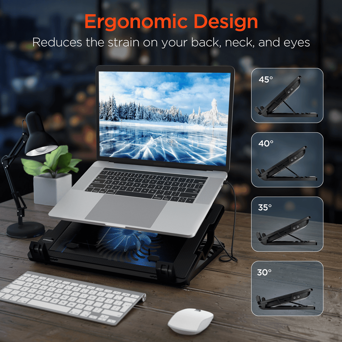HyperGear UpRite Air Portable Laptop Cooling Stand by Jupiter Gear Home