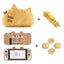 Happy Bear Switch Cover for a Kawaii Nintendo Switch Experience - Switch Skin + Cream Grips + Bag - switch skin