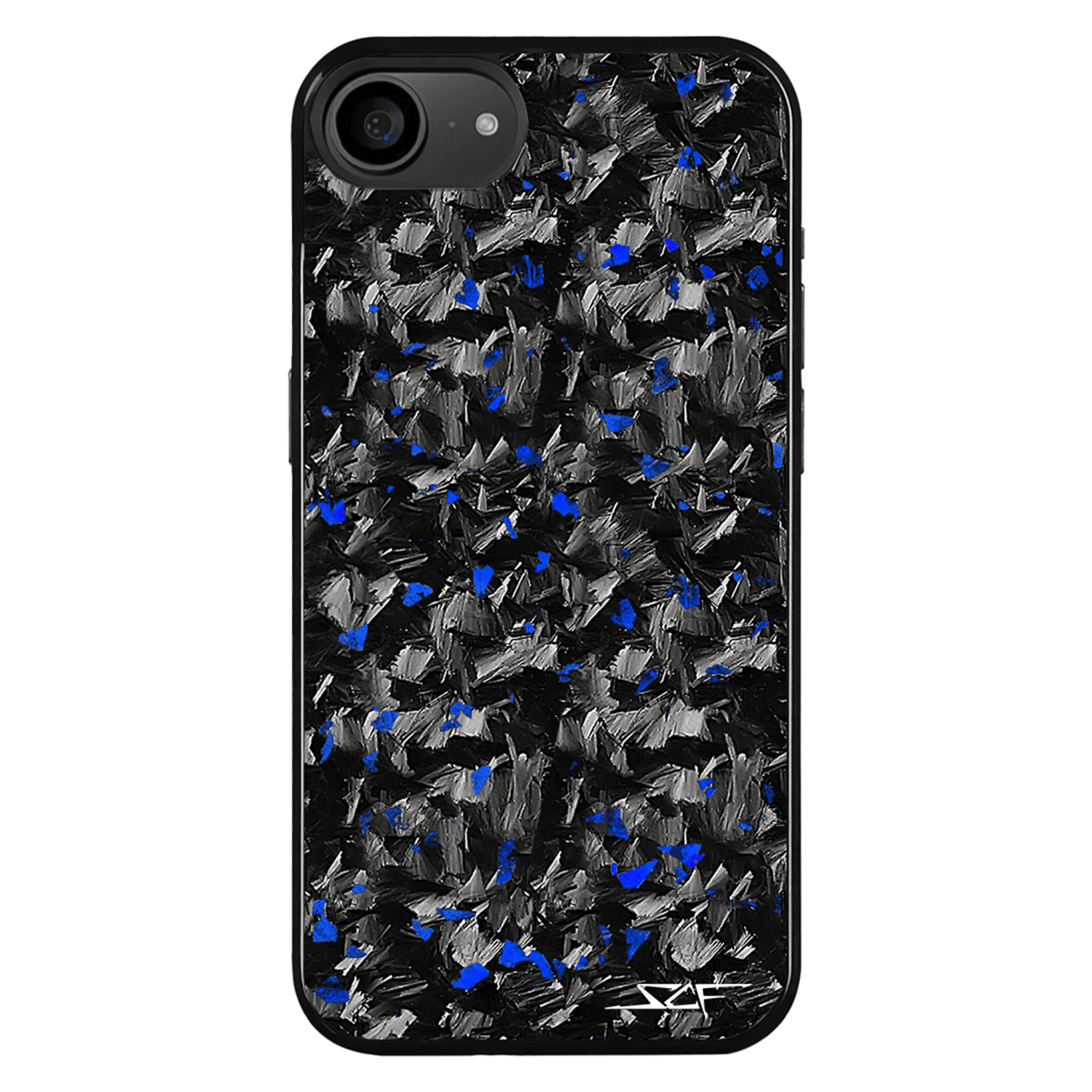 iPhone | Blue Flake Real Forged Carbon Fiber Phone Case | CLASSIC Series