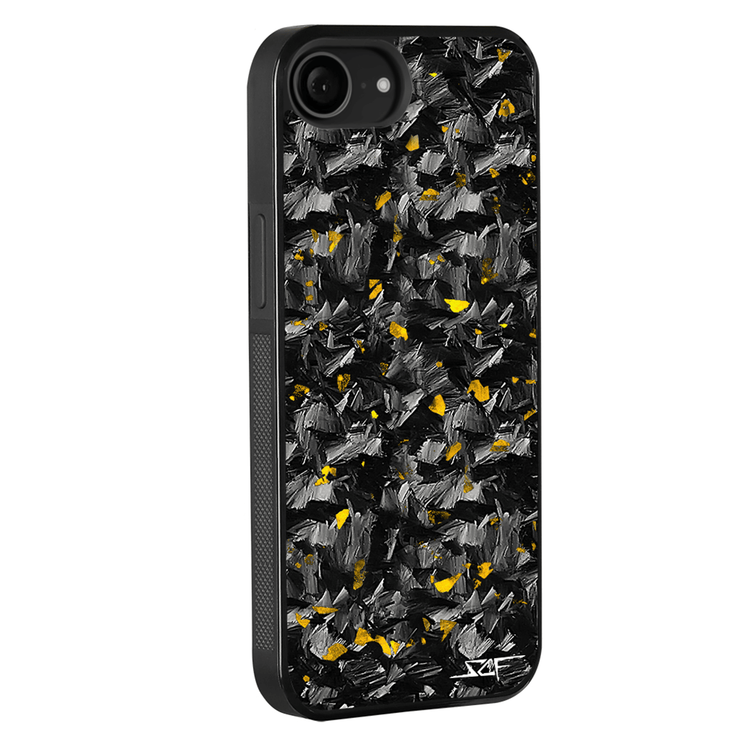 iPhone | Gold Flake Real Forged Carbon Fiber Phone Case | CLASSIC Series