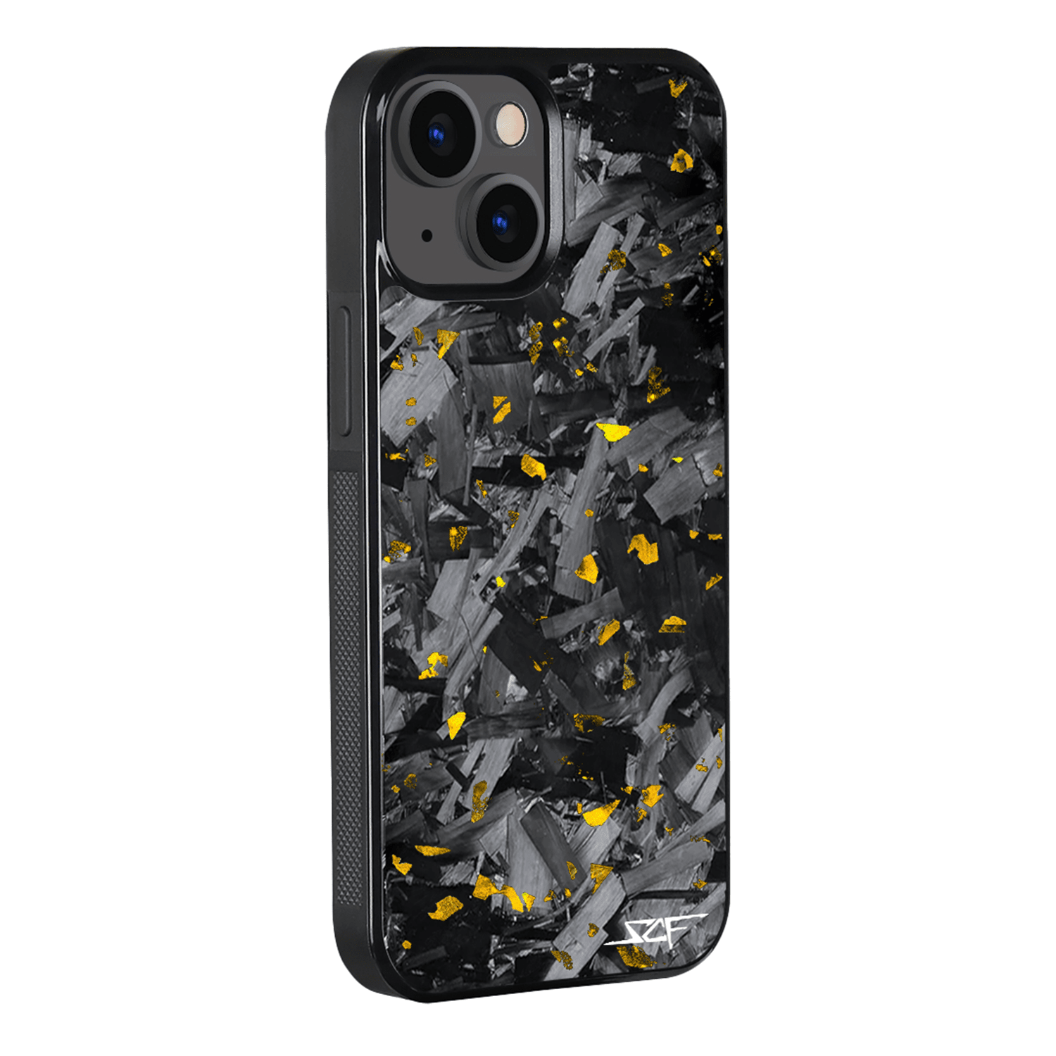 iPhone | Gold Flake Real Forged Chunk Carbon Fiber Phone Case | CLASSIC Series