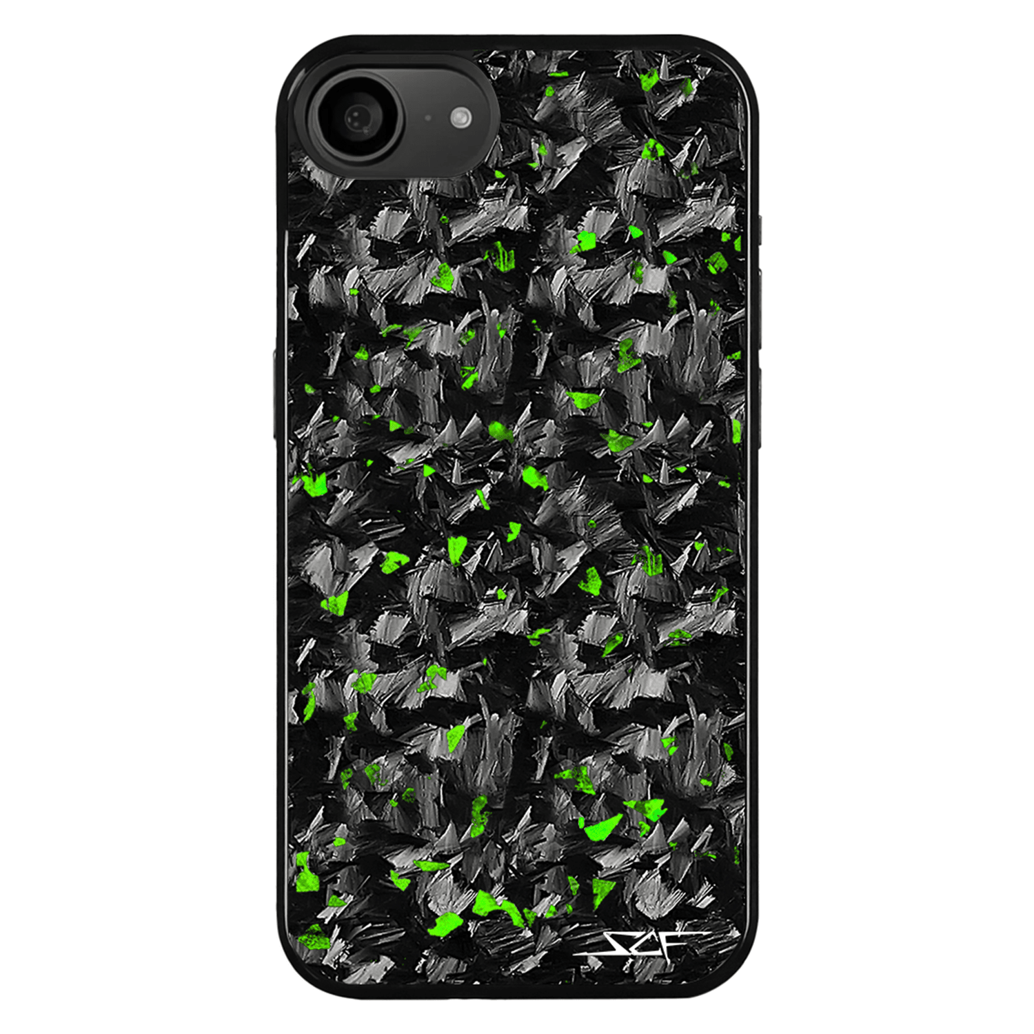 iPhone | Green Flake Real Forged Carbon Fiber Phone Case | CLASSIC Series