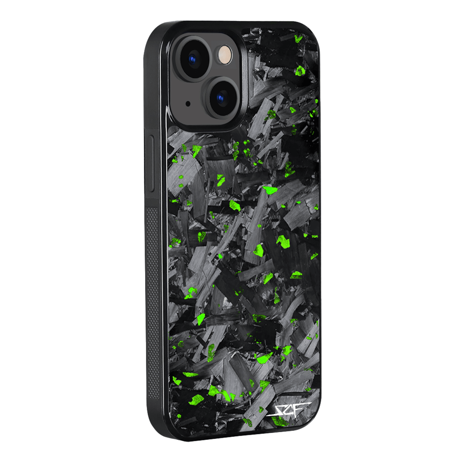 iPhone | Green Flake Real Forged Chunk Carbon Fiber Phone Case | CLASSIC Series