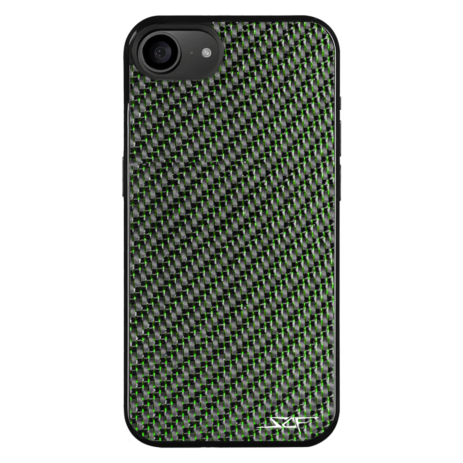 iPhone | Green Lace Real Carbon Fiber Phone Case | CLASSIC Series