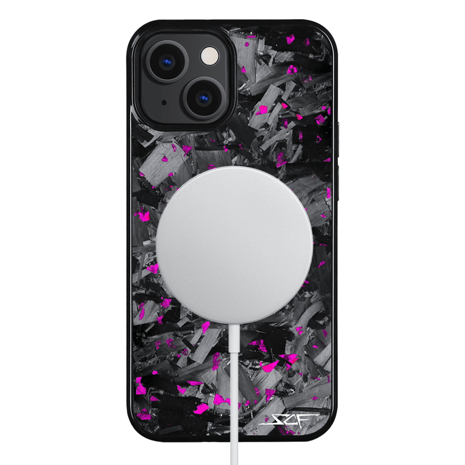 iPhone | Purple Flake Real Forged Chunk Carbon Fiber Phone Case | CLASSIC Series