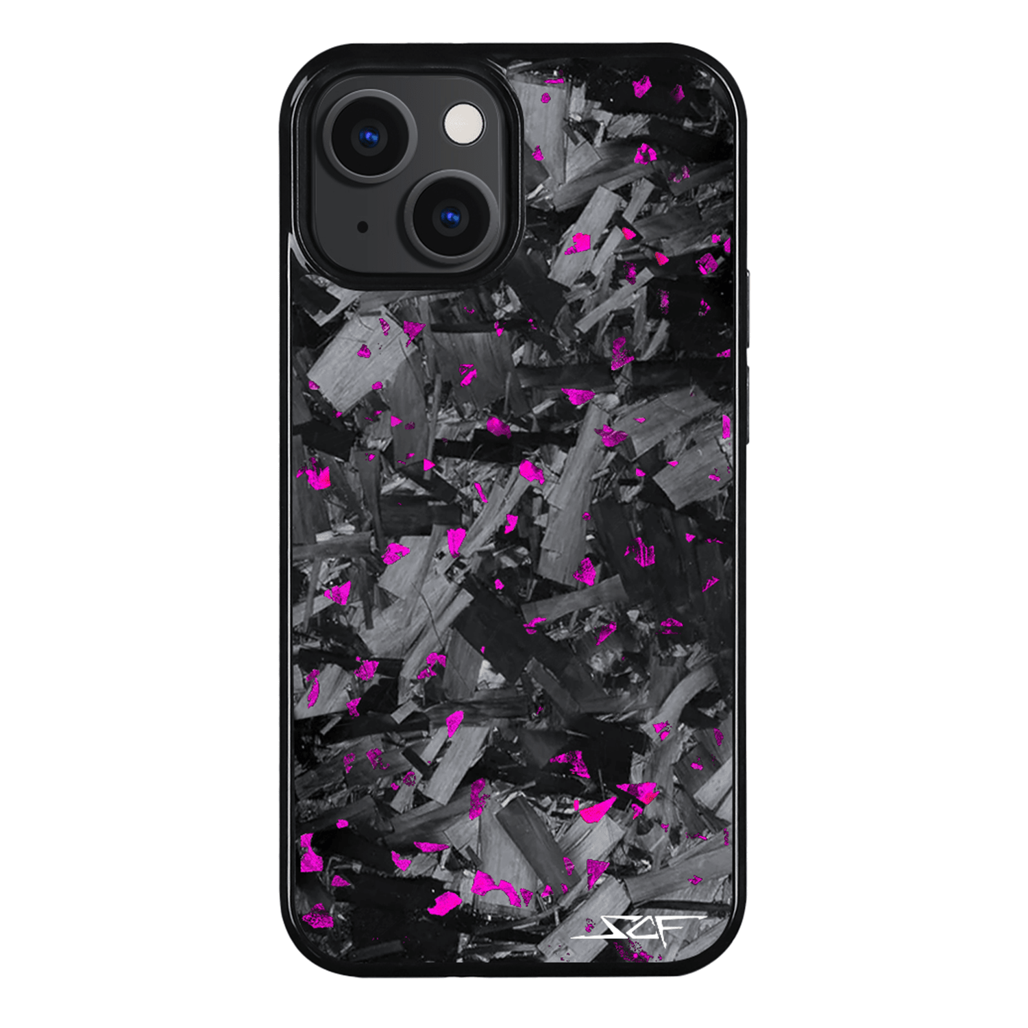 iPhone | Purple Flake Real Forged Chunk Carbon Fiber Phone Case | CLASSIC Series
