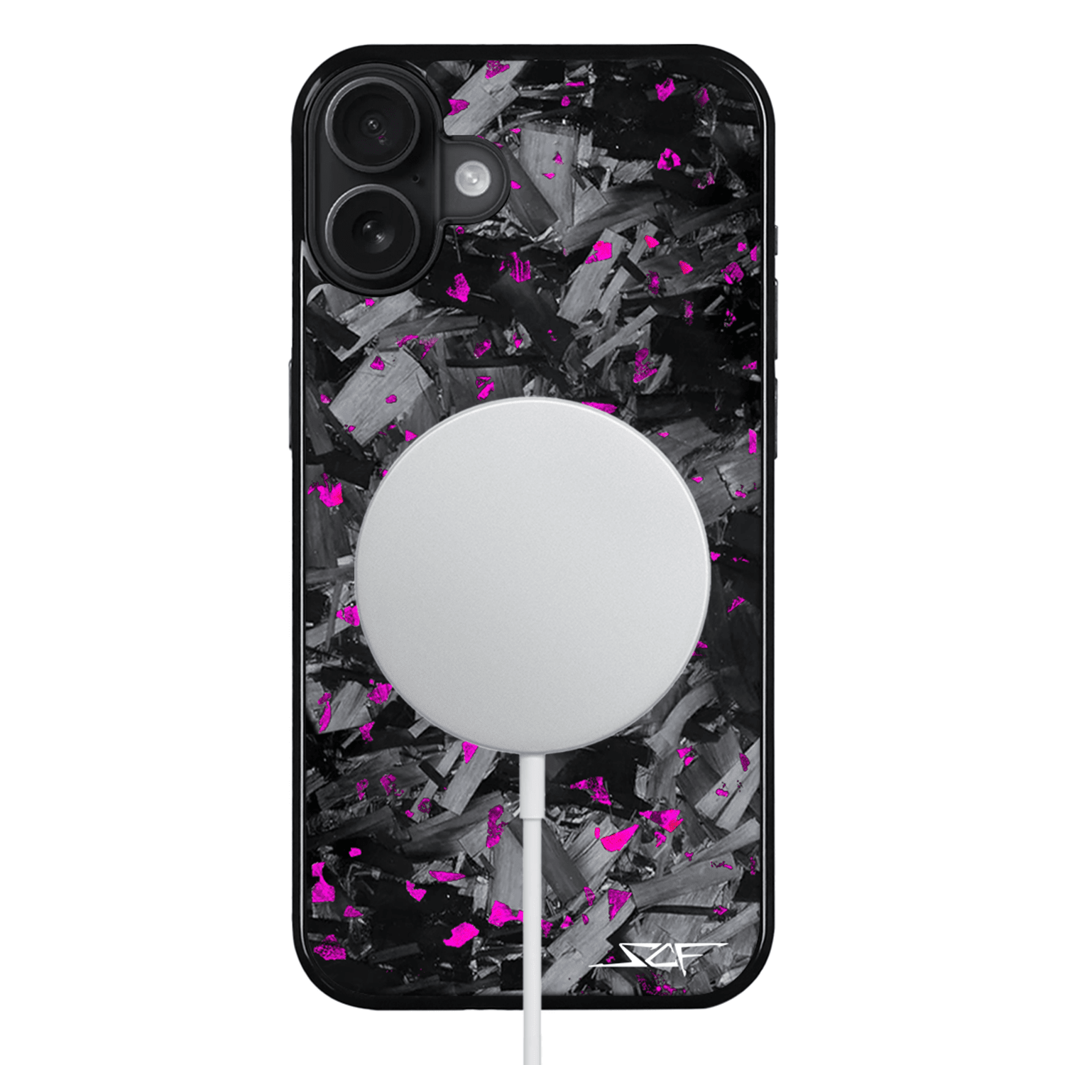 iPhone | Purple Flake Real Forged Chunk Carbon Fiber Phone Case | CLASSIC Series