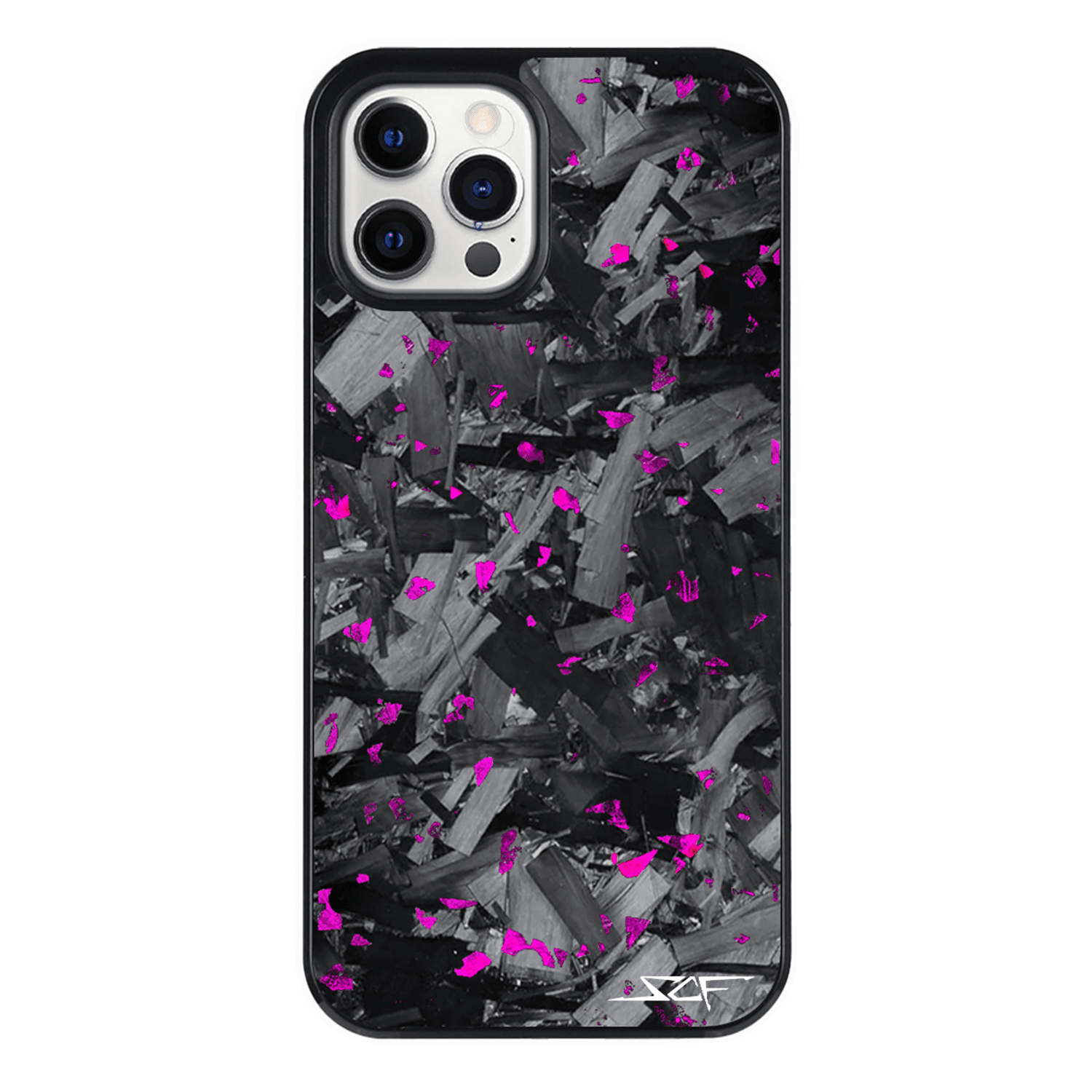 iPhone | Purple Flake Real Forged Chunk Carbon Fiber Phone Case | CLASSIC Series