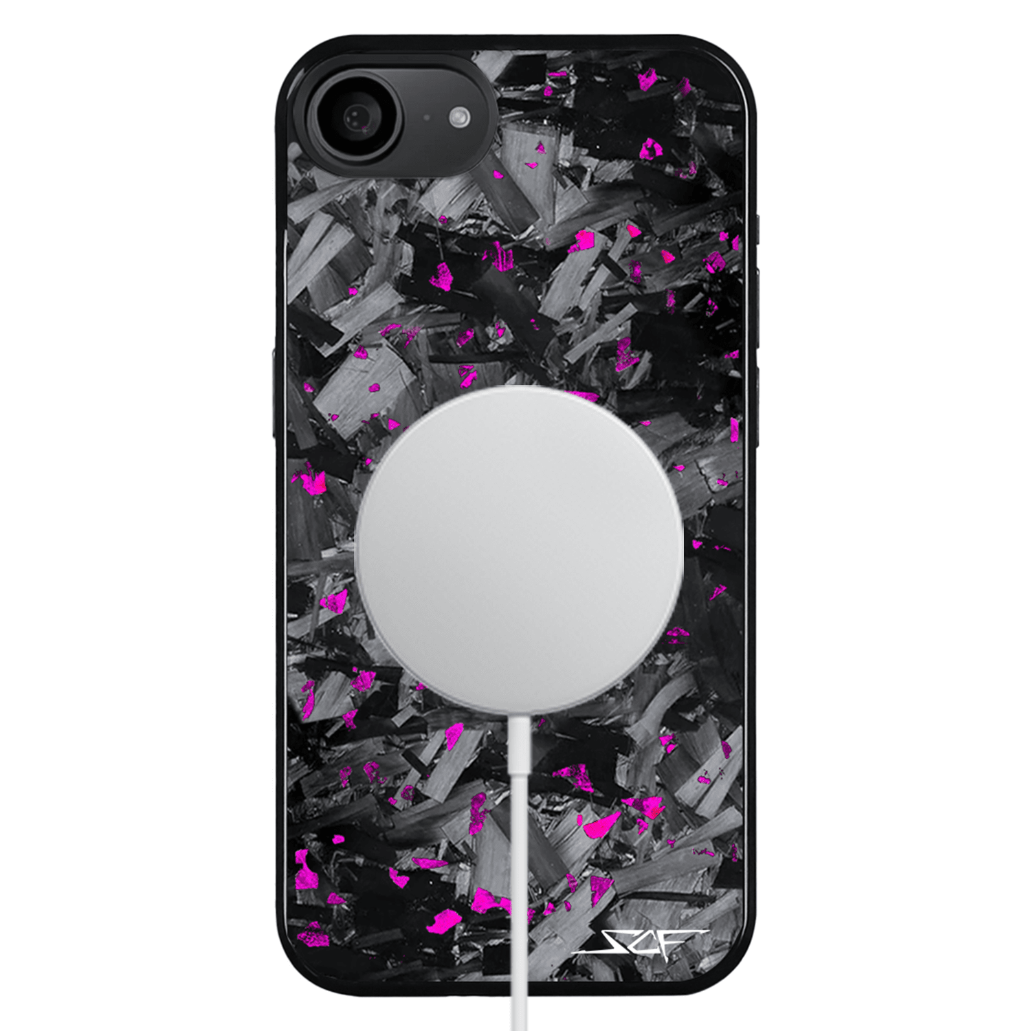 iPhone | Purple Flake Real Forged Chunk Carbon Fiber Phone Case | CLASSIC Series