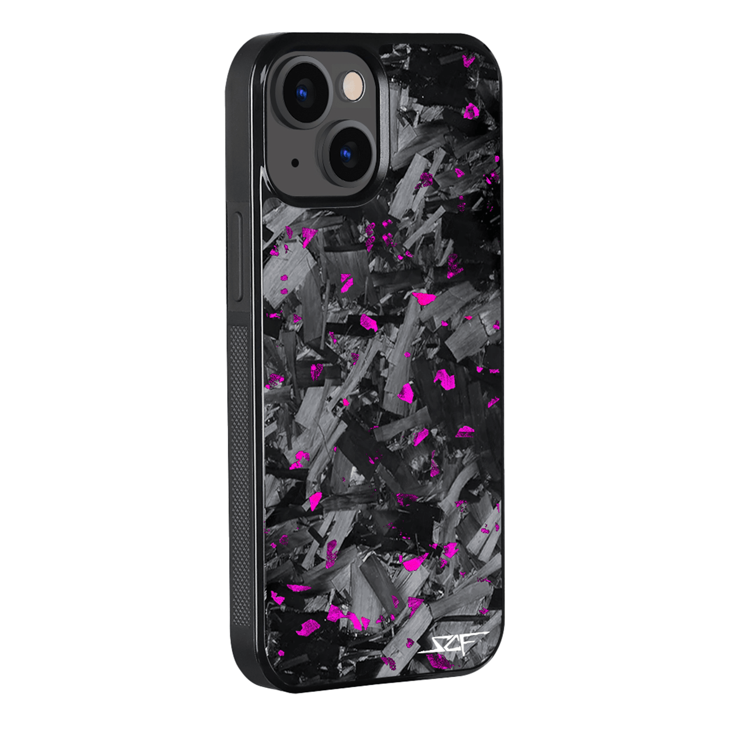 iPhone | Purple Flake Real Forged Chunk Carbon Fiber Phone Case | CLASSIC Series