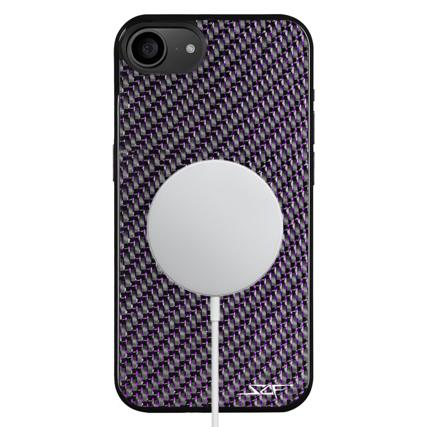 iPhone | Purple Lace Real Carbon Fiber Phone Case | CLASSIC Series