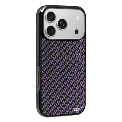 iPhone | Purple Lace Real Carbon Fiber Phone Case | CLASSIC Series