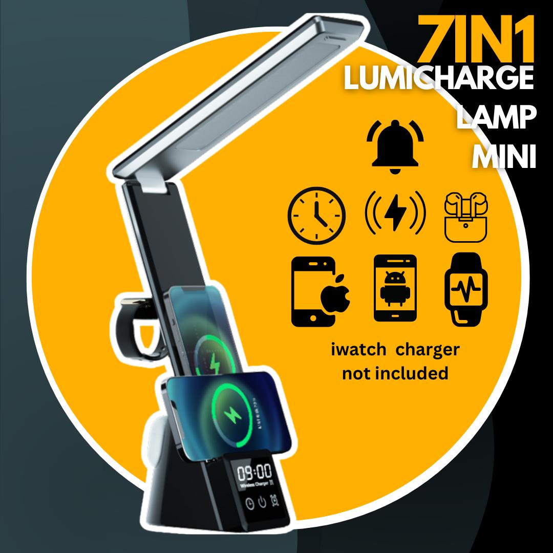LumiCharge-Mini - 7 in 1 Multifunctional LED Desk Lamp with wireless charger by Lumicharge