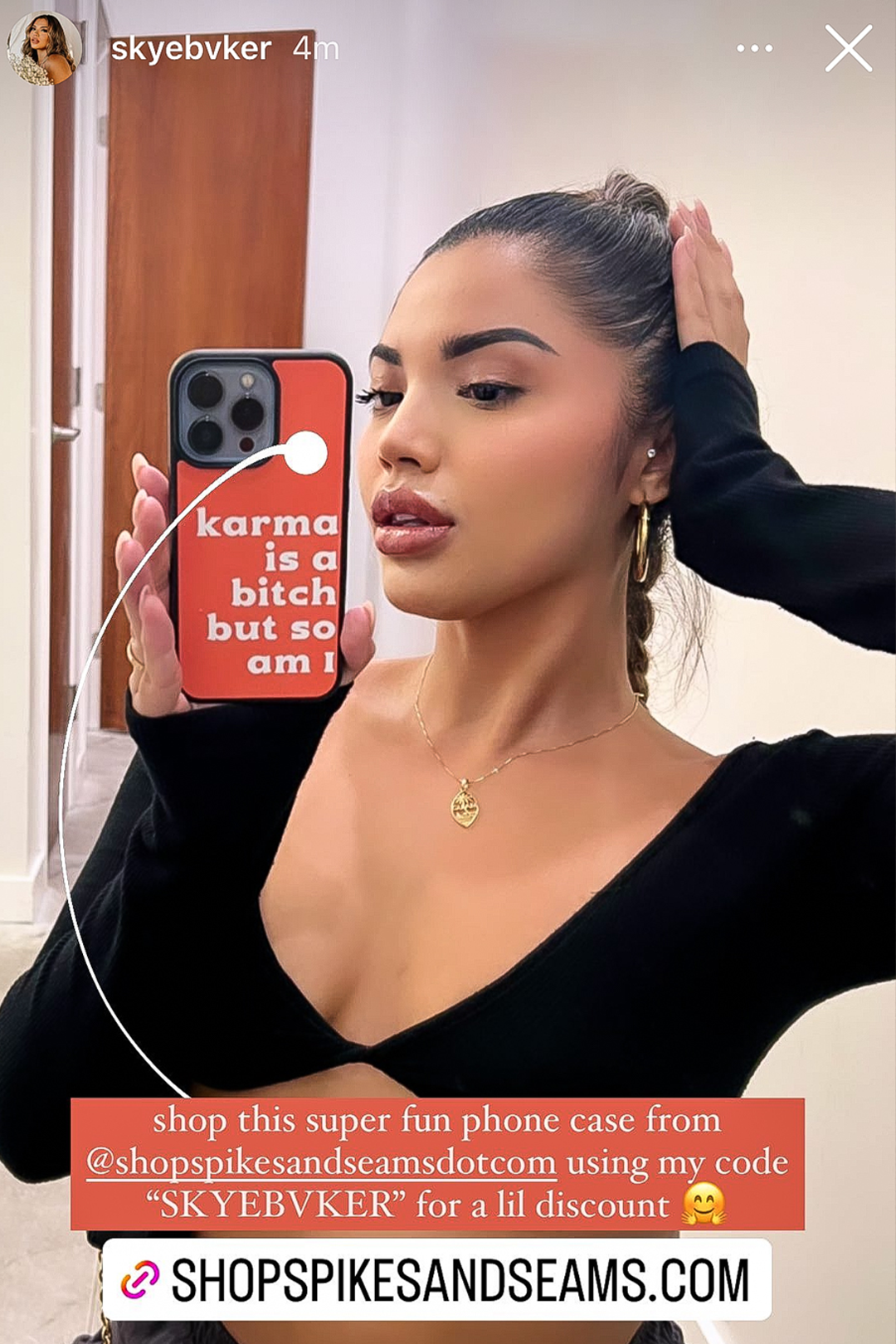 Karma iPhone case by Spikes and Seams