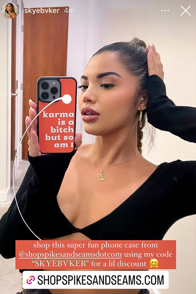Karma iPhone case by Spikes and Seams
